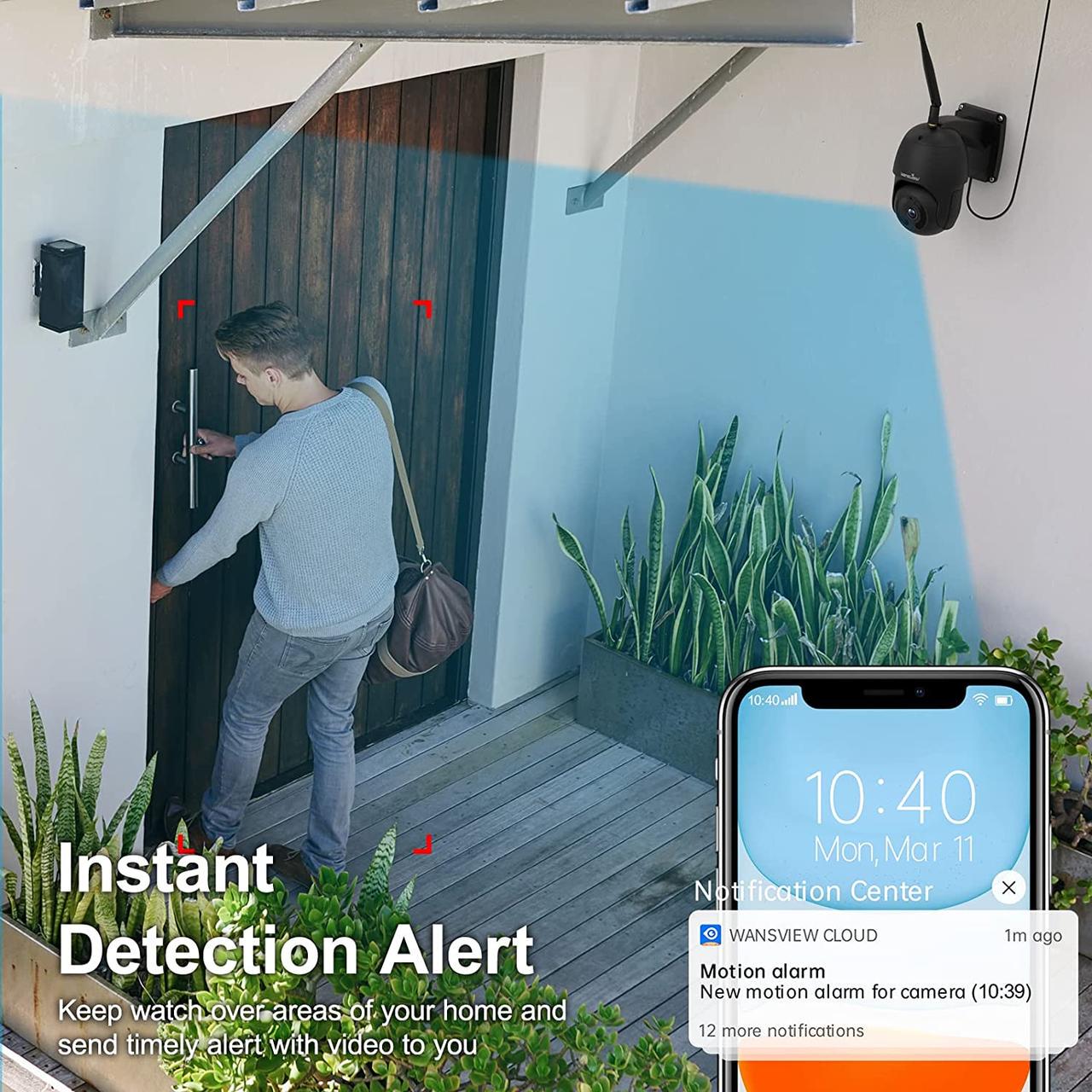 Камера безопасности WansView W9 внешняя 1080P - фото 7