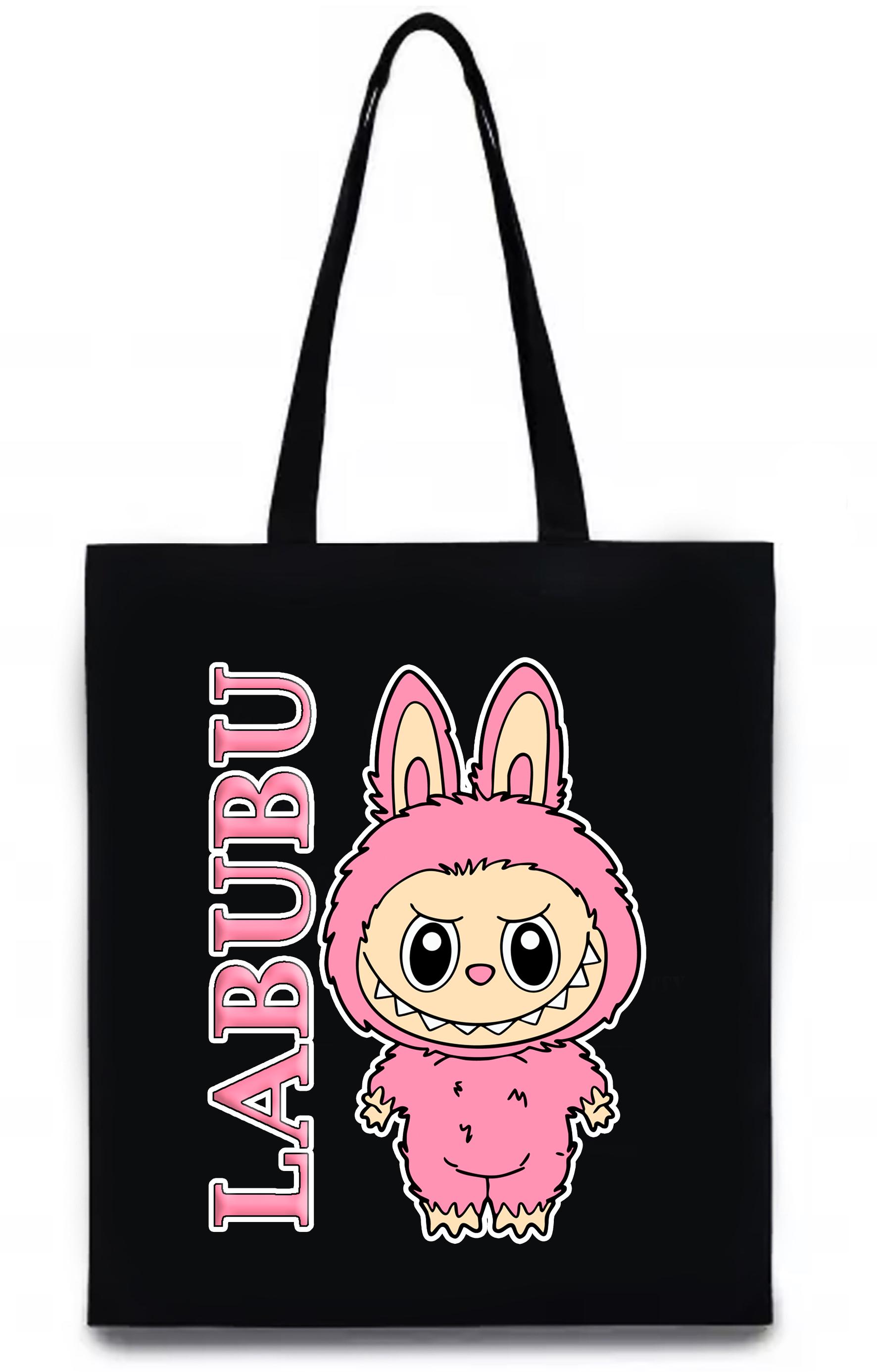 Экосумка с печатью "Labubu" №1 Черный (27754)
