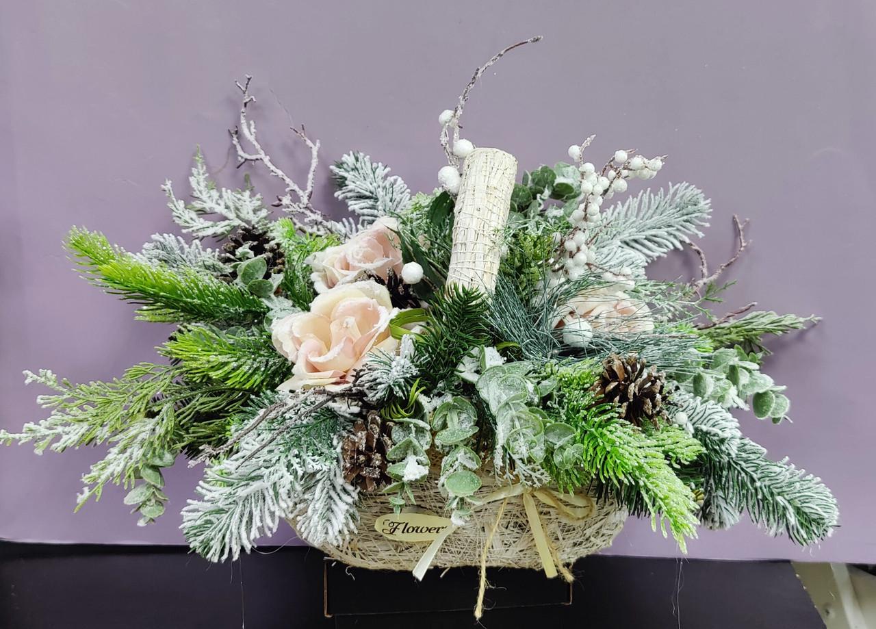 Композиция новогодняя 50x30 см (3010.039) Композиция новогодняя 50x30 см (3010.039)