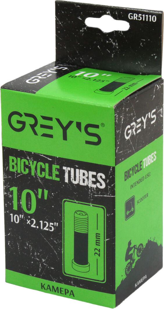 Камера для самоката GREY'S R-10 10х2,125, AV вентиль 22 мм (GR51110)