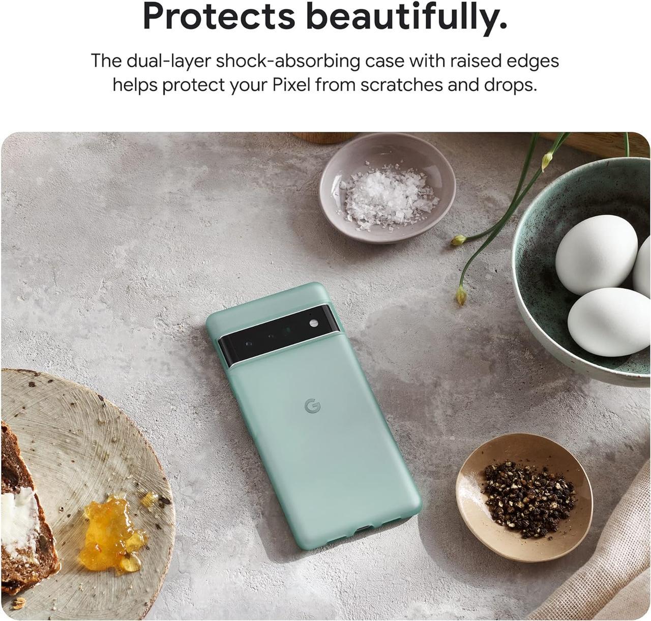 Оригинальный чехол Google Pixel 6 Pro Soft Sage GA03094 - фото 10