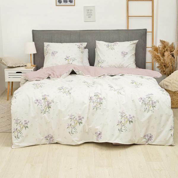 Постельное белье Viluta Isleep 24345 с простыней на резинке ранфорс евро 160х200 см (25898211)