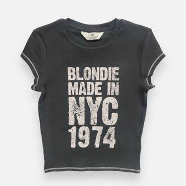 Топ H&M 1213499 158-164 см Графитовый (1111109409339)