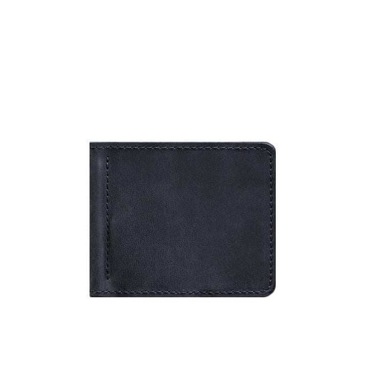 Портмоне чоловіче шкіряне BlankNote 1.0 затиск для грошей Синій (A-026090) Портмоне чоловіче шкіряне BlankNote 1.0 затиск для грошей Синій (A-026090)