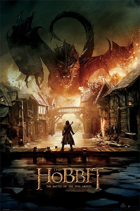 Постер плакат Хоббит/The Hobbit BOTFA Smaug 61x91,5 см