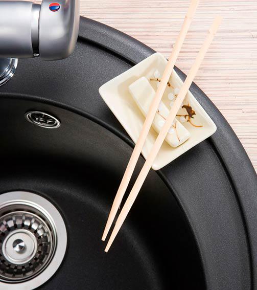 Мойка для кухни Stella Vena гранитная с краном Черный - фото 4