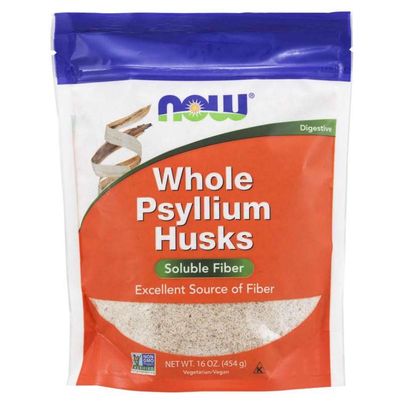 Натуральна добавка NOW Whole Psyllium Husks 454 г (7929)