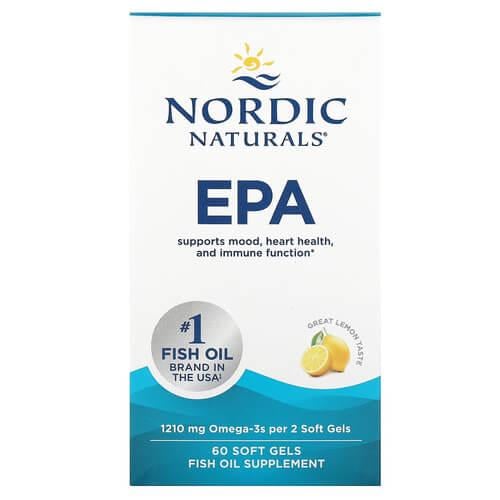 Омега-3 Nordic Naturals EPA Lemon 60 SoftGels (NOR-01750)