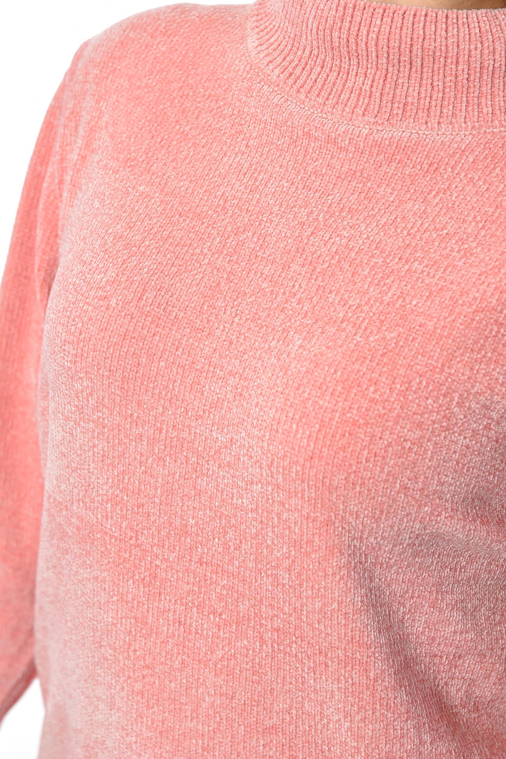 Светр жіночий акриловий M-L Пудровий (193279) - фото 4 Светр жіночий акриловий M-L Пудровий (193279) - фото 4