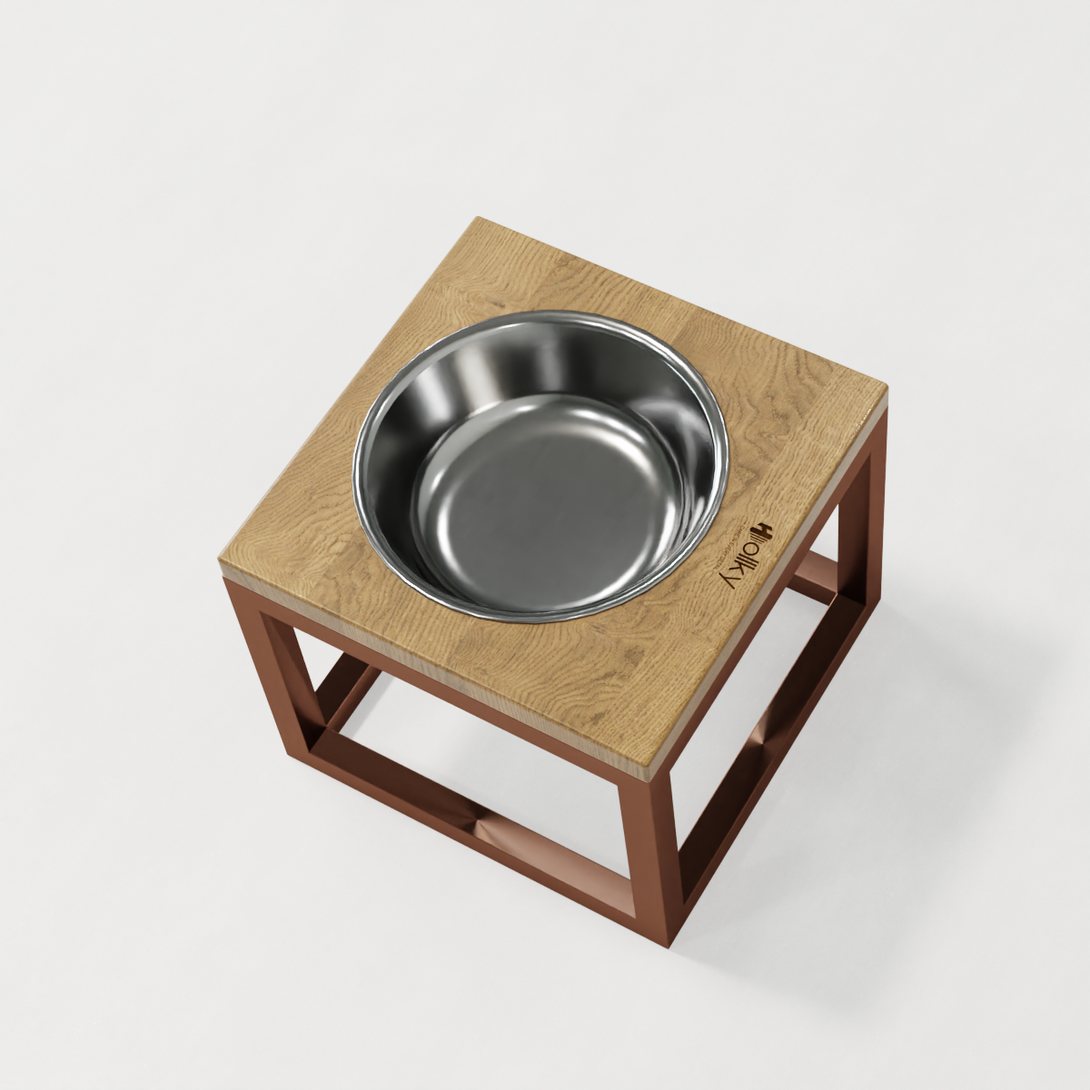 Миска на подставке для больших собак Hollky Base Solo XL 1,8 л (XL-262620-GLNT) - фото 3