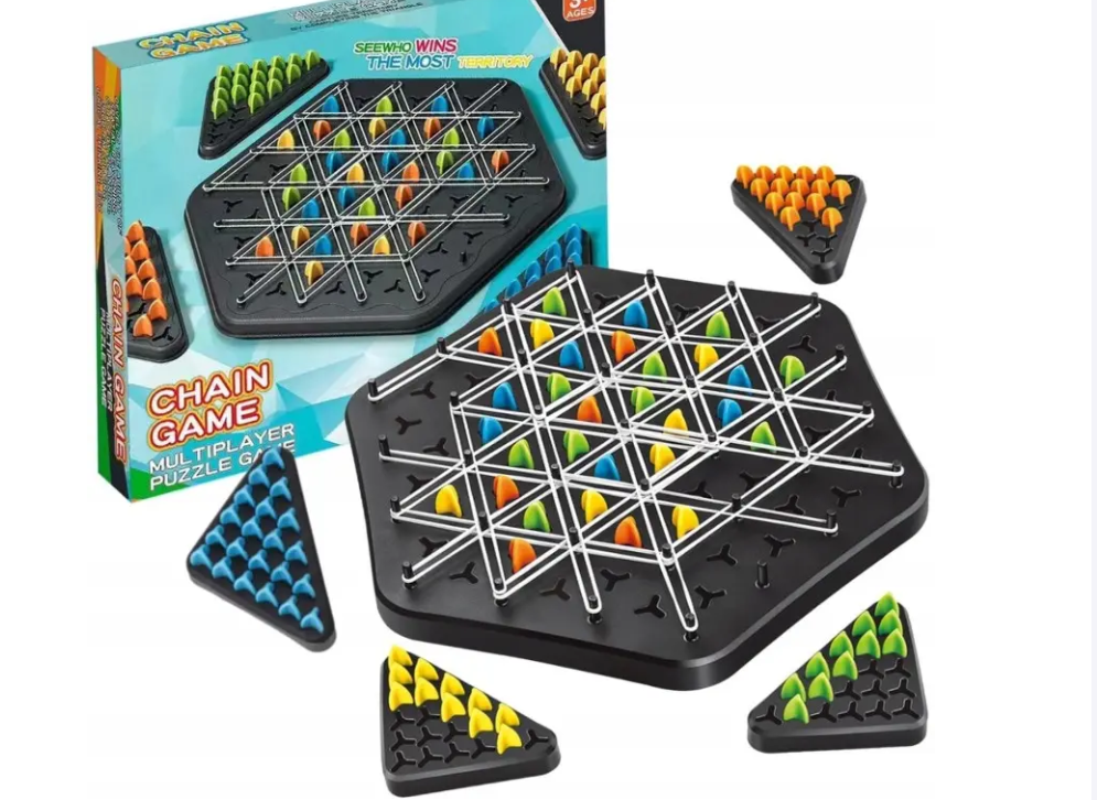 Настільна стратегічна гра-головоломка Шахи трикутні (824)