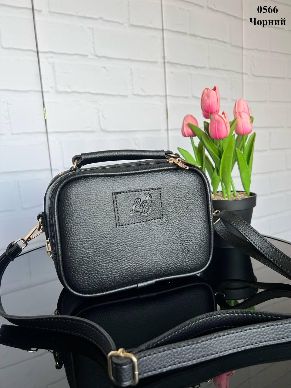 Сумка кросс-боди женская спортивная из экокожи Черный (2614674759) - фото 3