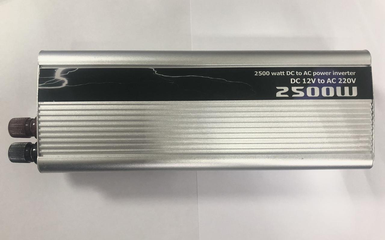 Інвертор напруги PI 2500ВА 2500 Вт 12/220V approximated 1 універсальна розетка/клем/крокодили - фото 4 Інвертор напруги PI 2500ВА 2500 Вт 12/220V approximated 1 універсальна розетка/клем/крокодили - фото 4