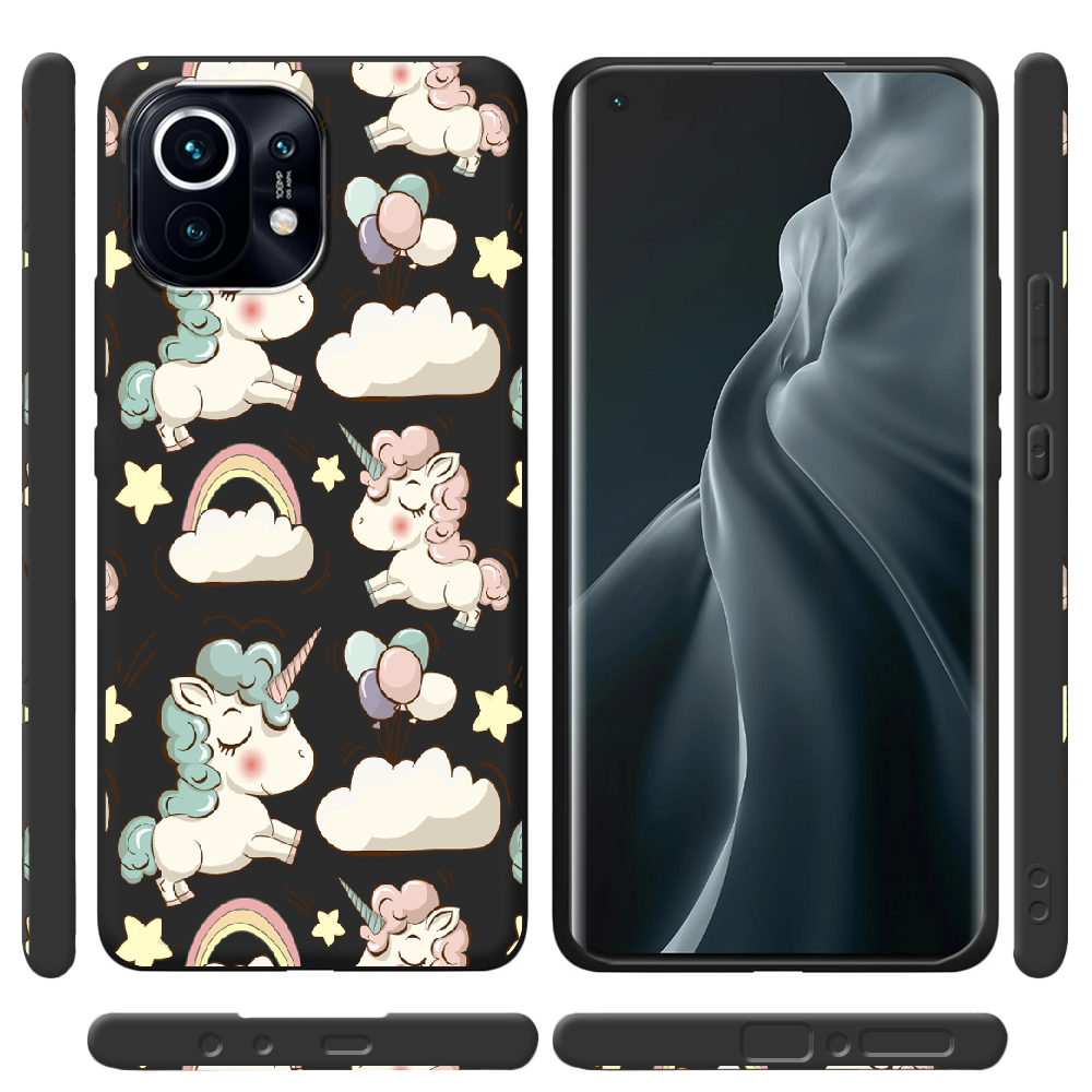 Чехол BoxFace Xiaomi Mi 11 Unicorns Черный силикон (41924-cc2-44011) - фото 2