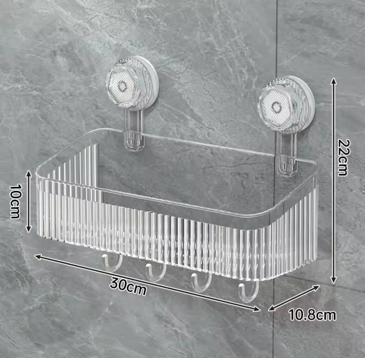 Полка-органайзер для ванной комнаты на присосках (016b1f48) - фото 7 Полка-органайзер для ванной комнаты на присосках (016b1f48) - фото 7