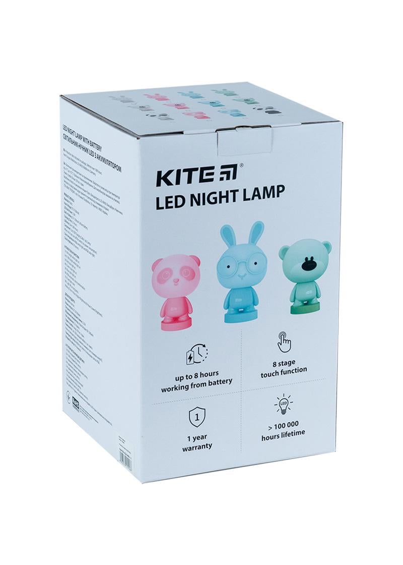 Светильник-ночник KITE LED с аккумулятором Bear Зеленый (K24-490-2-4) - фото 3 Светильник-ночник KITE LED с аккумулятором Bear Зеленый (K24-490-2-4) - фото 3