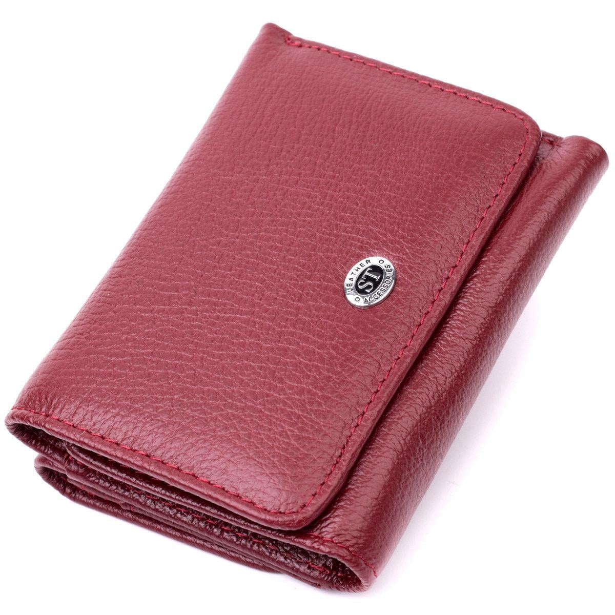 Кошелек женский ST Leather 19479 из натуральной кожи Бордовый (168-136-19479)