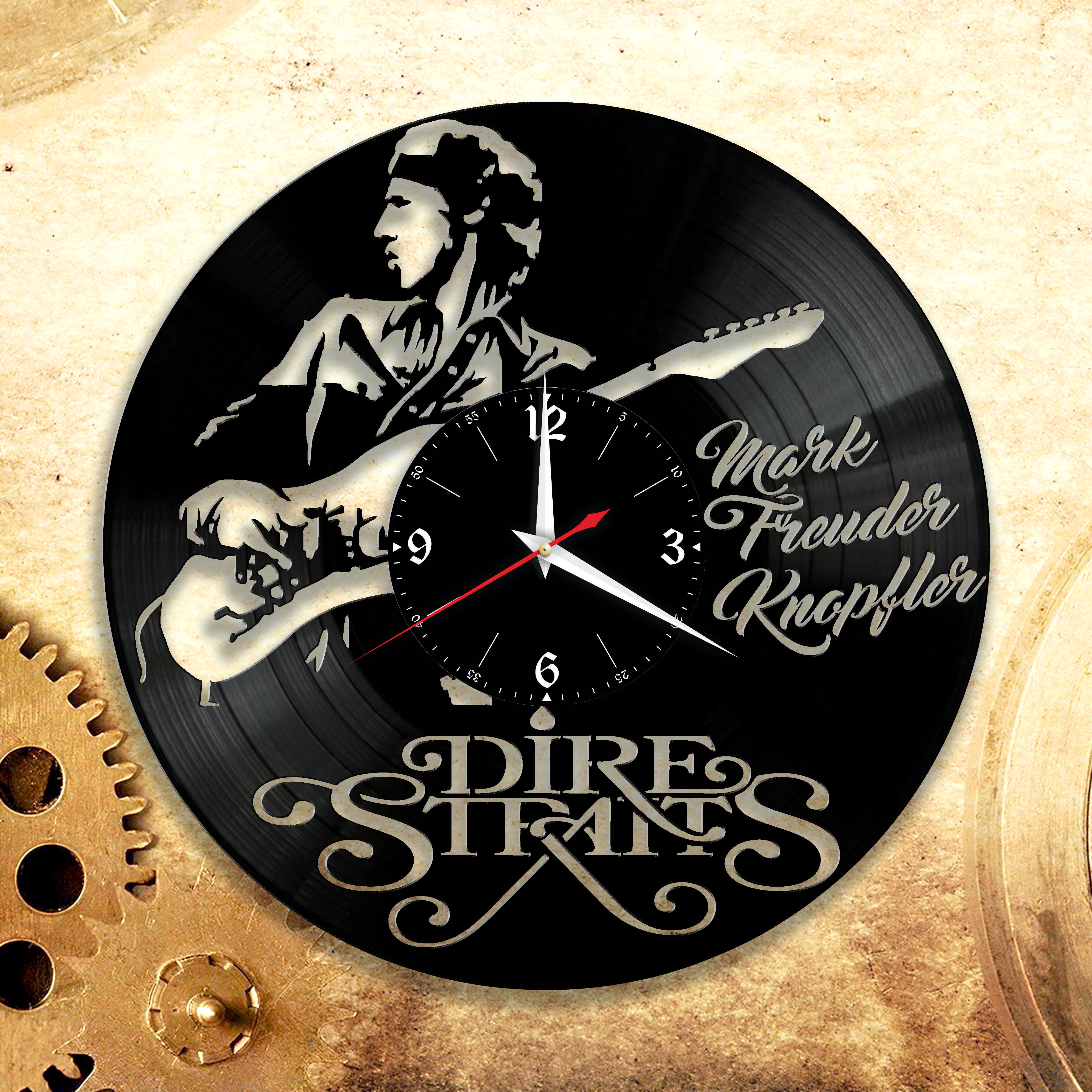 Часы настенные Dire Straits 2975 из виниловой пластинки