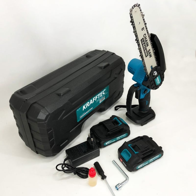 Пила ланцюгова міні Krafftec 36V 4 Ач 20 см в кейсі 2 акумулятори (tf6043) - фото 10 Пила ланцюгова міні Krafftec 36V 4 Ач 20 см в кейсі 2 акумулятори (tf6043) - фото 10