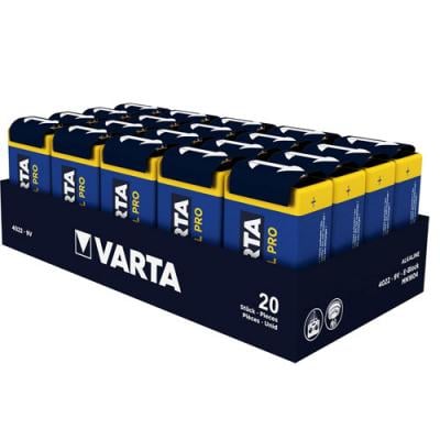 Батарея щелочная Крона Varta Alkaline Industrial Pro 6LR61 9V 20 шт.