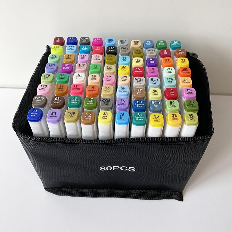 Скетч-маркери Touch Qiuci двосторонні 80 шт.