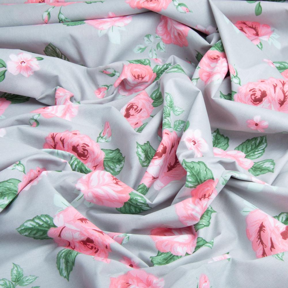 Тканина бязь ранфорс для постільної білизни Розана 125 гр/м2 220 см (R-202405)