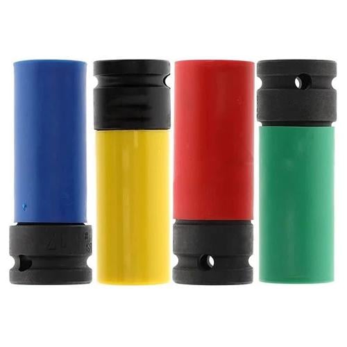 Головки подовжені ударні 17-22 мм 1/2" для литих дисків у кейсі сталь (888541) - фото 2 Головки подовжені ударні 17-22 мм 1/2" для литих дисків у кейсі сталь (888541) - фото 2