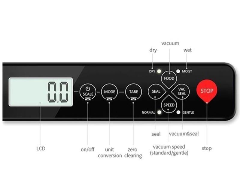 Пакувальник вакуумний і кухонні ваги Malatec 9617 для сухих і вологих продуктів на 120 Вт 2в1 - фото 7 Пакувальник вакуумний і кухонні ваги Malatec 9617 для сухих і вологих продуктів на 120 Вт 2в1 - фото 7