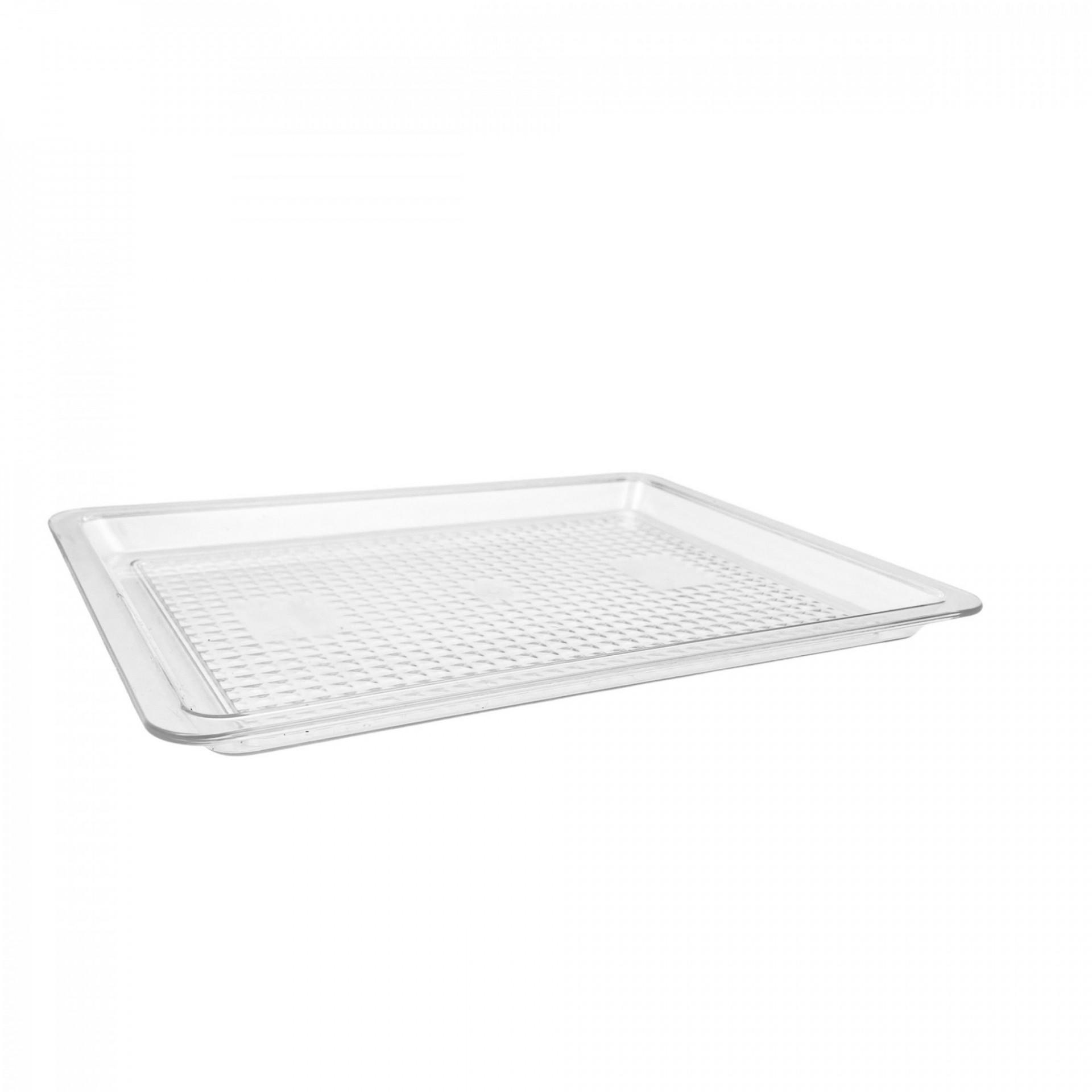 Блюдо One Chef для выкладки прозрачное из поликарбоната небьющейся прямоугольное 26х20х1,8 см