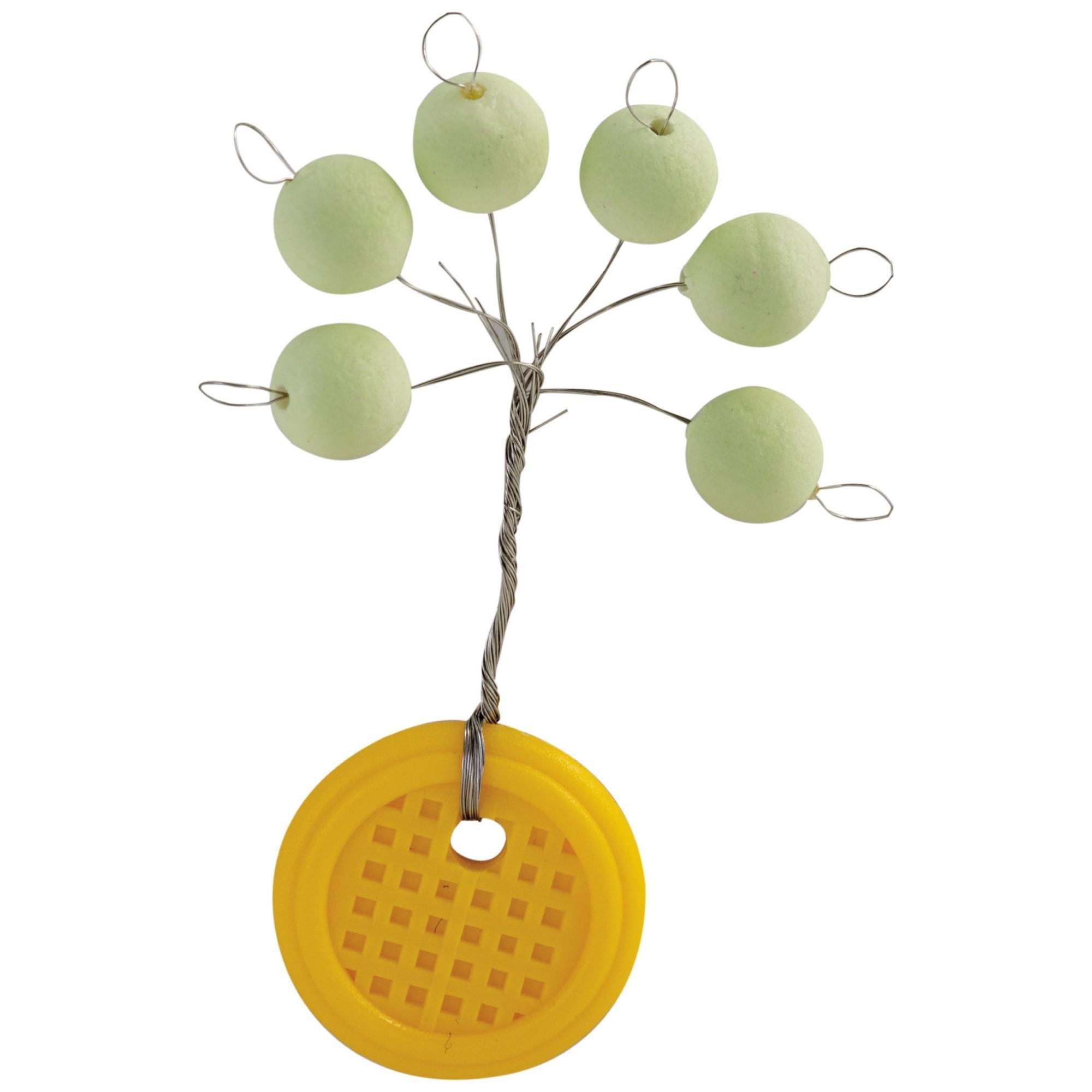 Стопор круглый люминесцентный Trabucco №4 10 мм 6 шт.