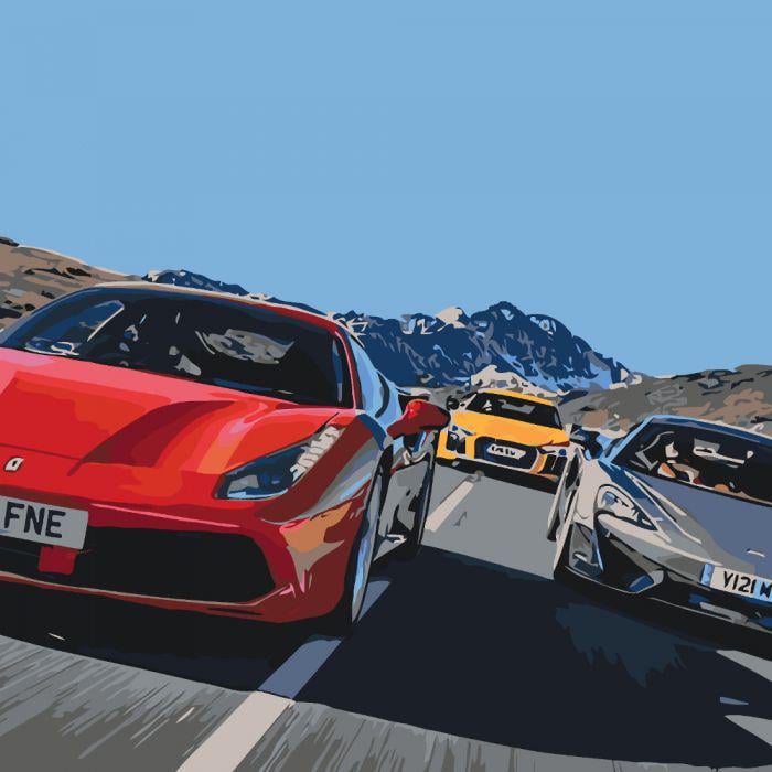 Картина по номерам Идейка Жажда скорости 40x40 см (skl-КНО2512)