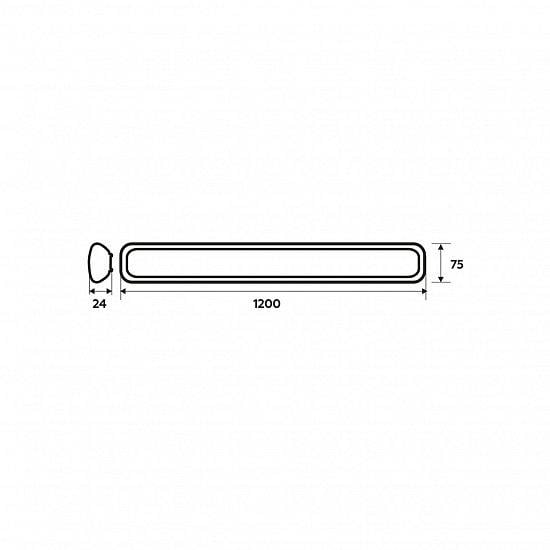 Світильник лінійний Eurolamp EMC LED 32W 4000K 1,2 м (18805114) - фото 3