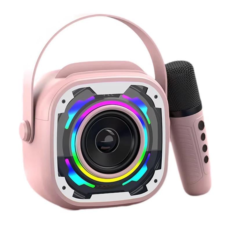 Портативная колонка Bluetooth V11 с 2 микрофонами Pink (00000074208_2)
