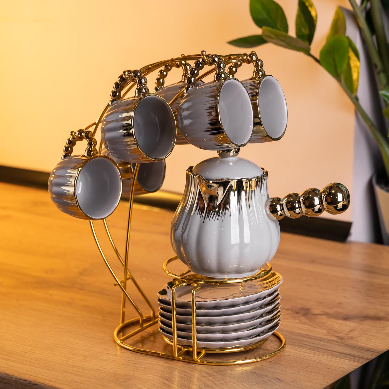 Набір для кави по-турецьки порцеляновий Confidence на 6 персон (FM-JJ-4)