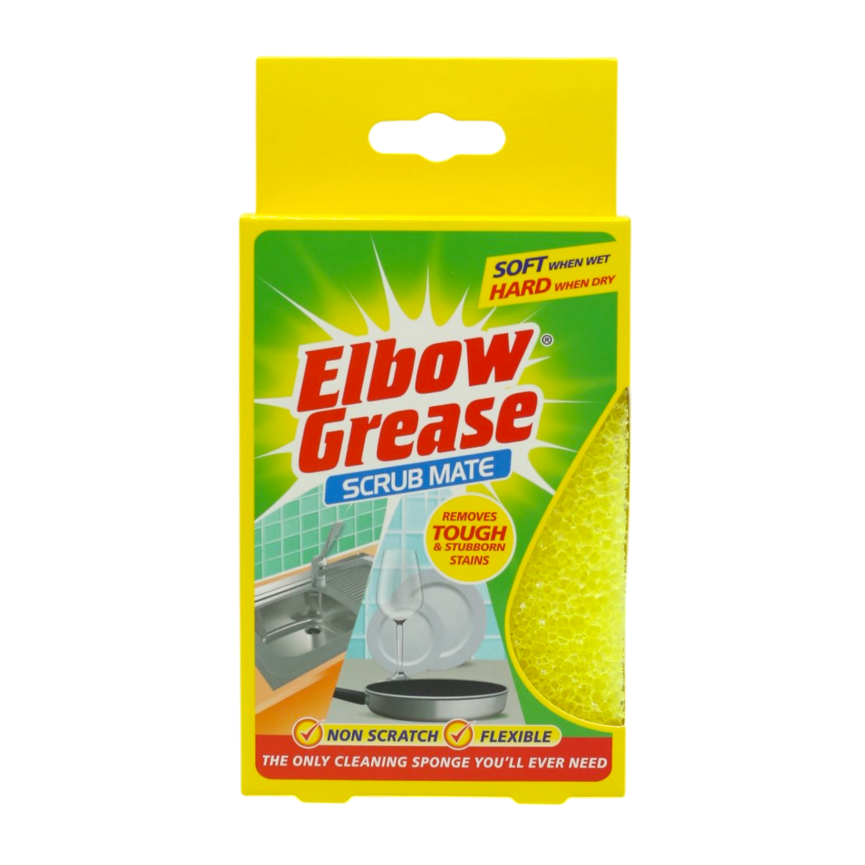 Губка-скраббер универсальная Elbow Grease Желтый (НФ-00008928)