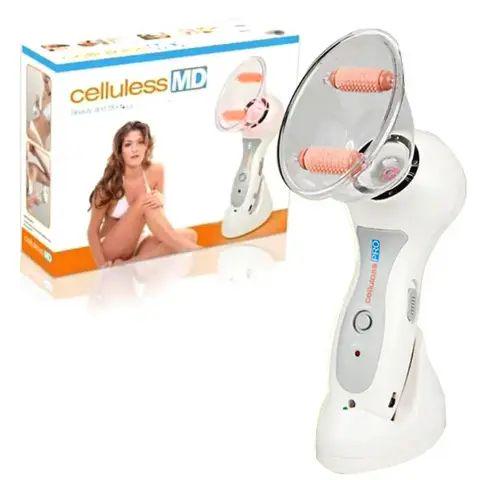 Массажер для тела вакуумный для антицеллюлитного массажа Celluless MD с 2 роликовыми насадками Белый (opt-17485)