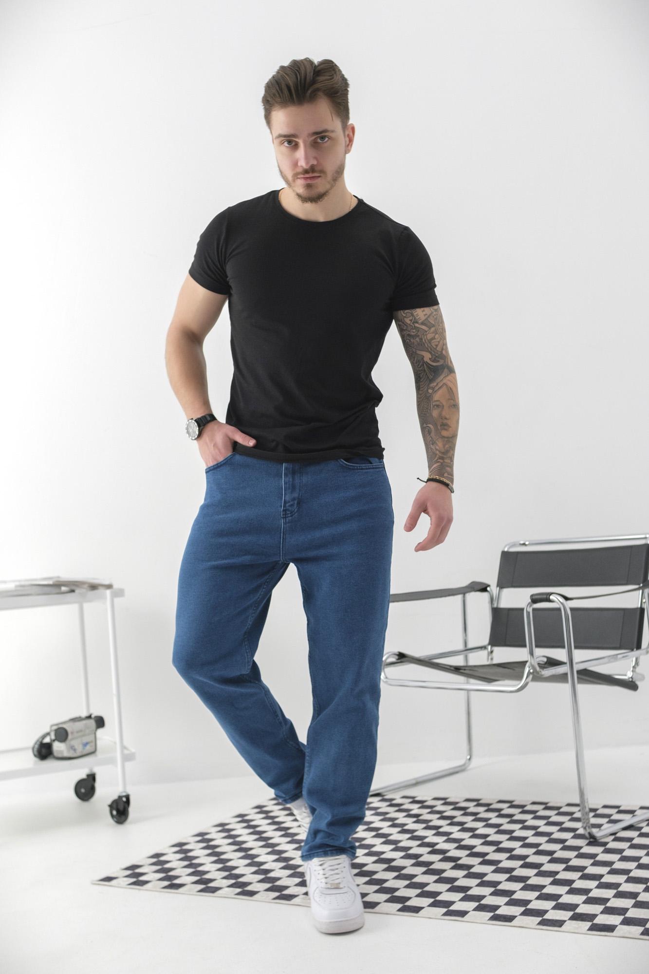 Джинси чоловічі Regular Fit Without Karma р. 30 Блакитний (308049436) - фото 2