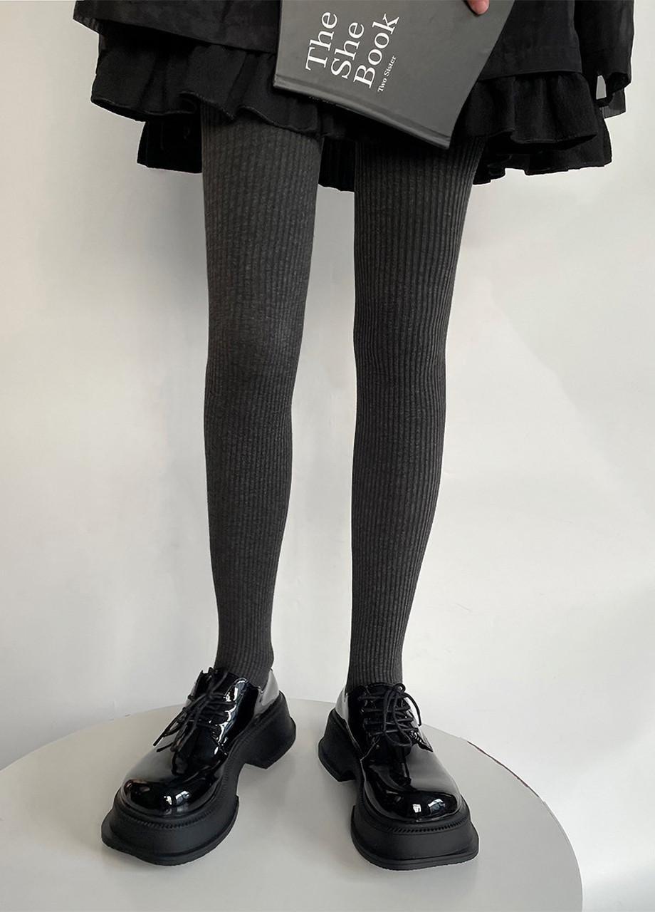 Колготки в рубчик р. 1-2 Темно-серый (1973) Колготки в рубчик р. 1-2 Темно-серый (1973)