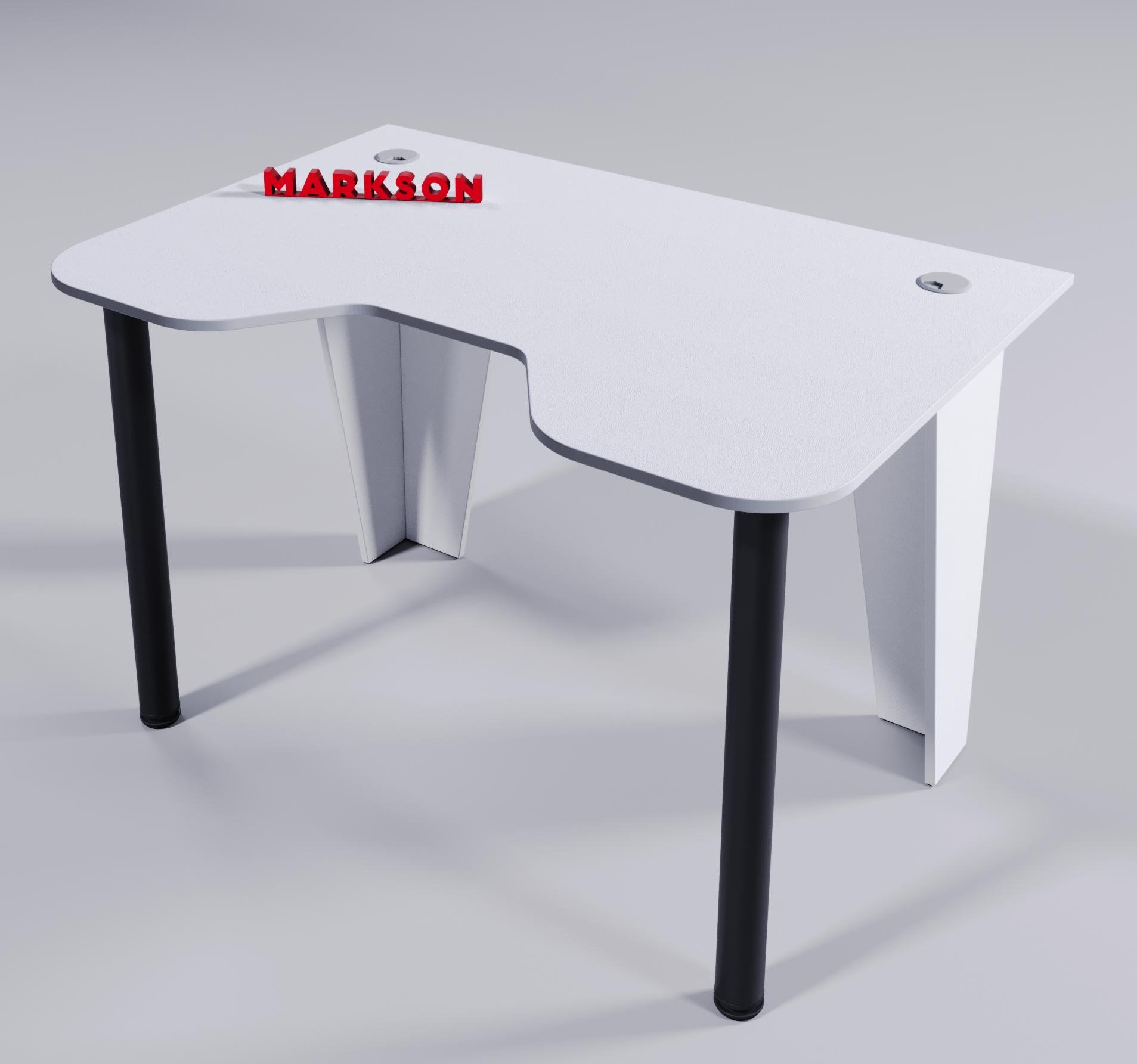 Компьютерный стол игровой STALKER Белый (24117246) - фото 2 Компьютерный стол игровой STALKER Белый (24117246) - фото 2