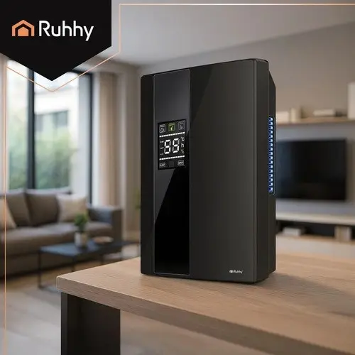 Осушитель и воздухоочиститель Ruhhy 2в1 с пультом 650 мл/сутки 2000 мл 30 м2 90 Вт Черный (26626) - фото 2 Осушитель и воздухоочиститель Ruhhy 2в1 с пультом 650 мл/сутки 2000 мл 30 м2 90 Вт Черный (26626) - фото 2