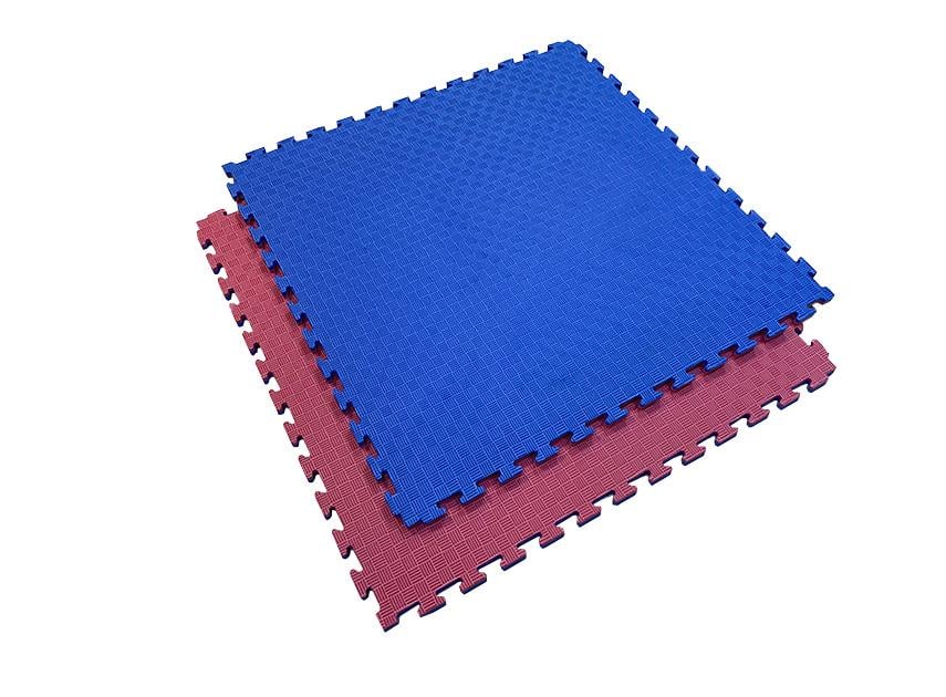 Мат-татами Ласточкин хвост 120 кг/куб. м 26 мм 1х1 м Красно-синий (135897193)
