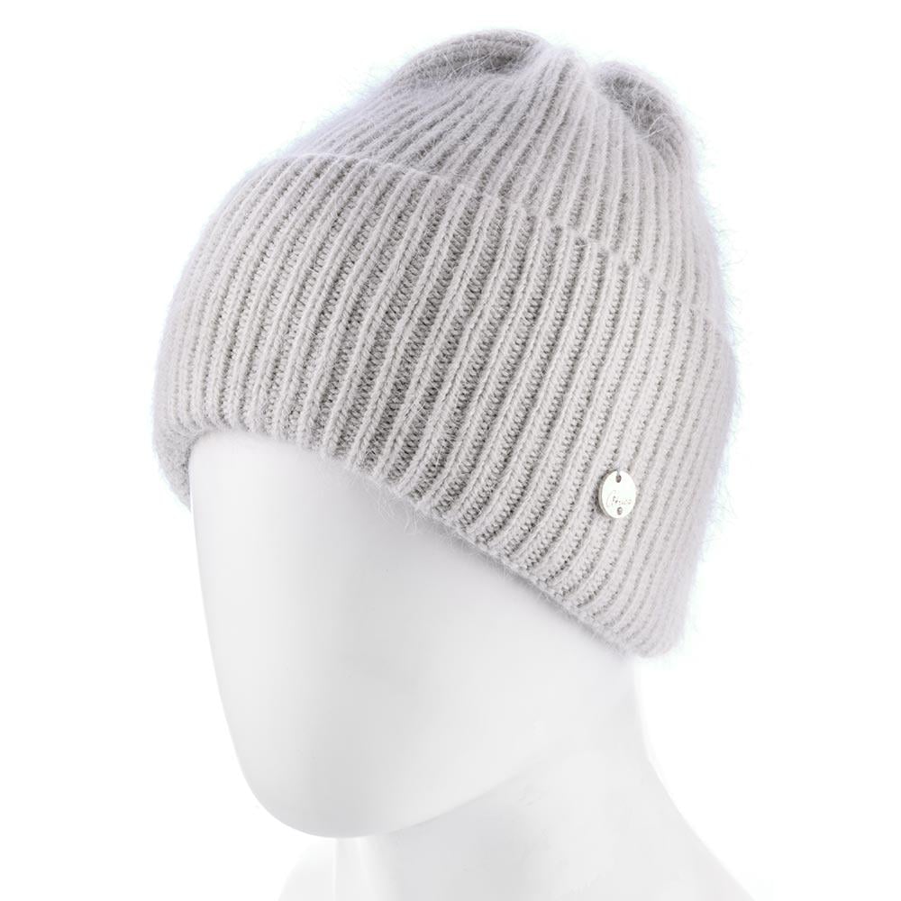 Шапка жіноча Atrics WH869 з ангори підшита флісовою підкладкою Світло-сірий - фото 1