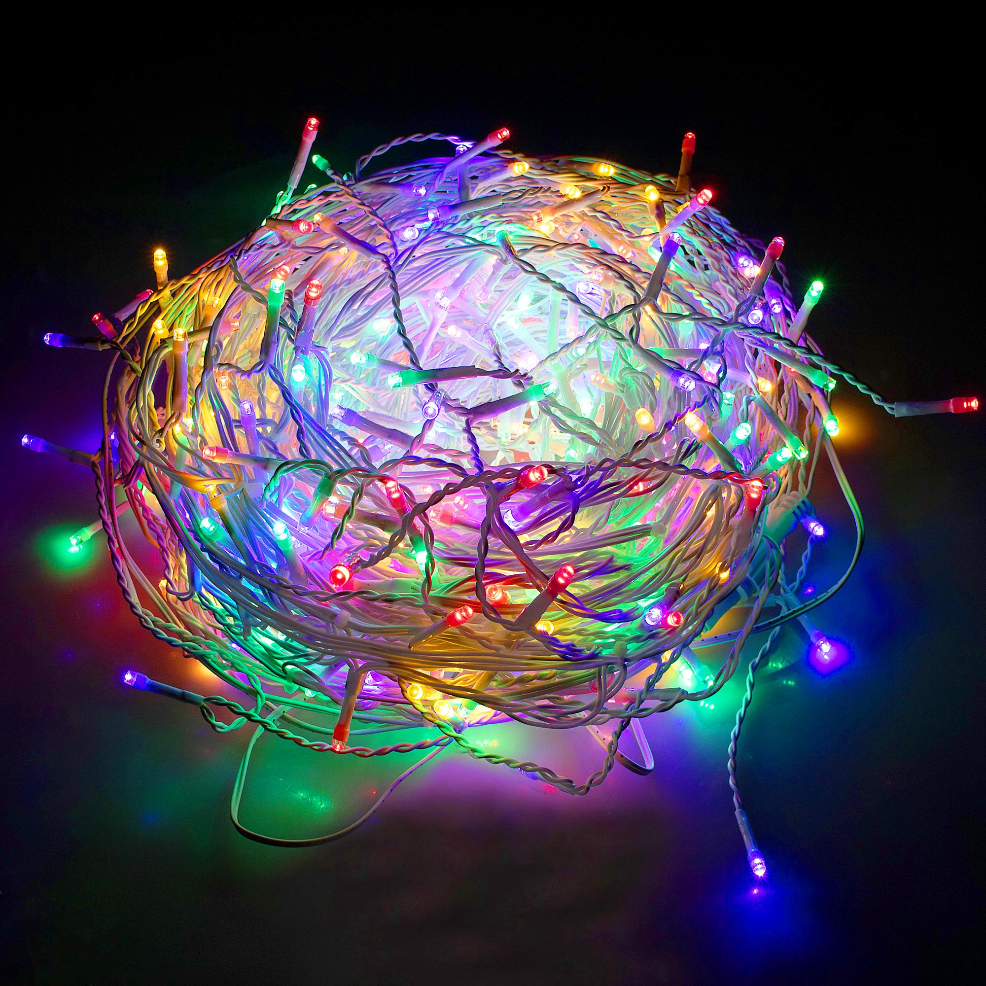 Гирлянда бахрома уличная Springos 20 м 500 LED/Flash CL0519 Mix (3220)
