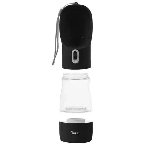 Бутылочка для воды с миской Purlov 21033