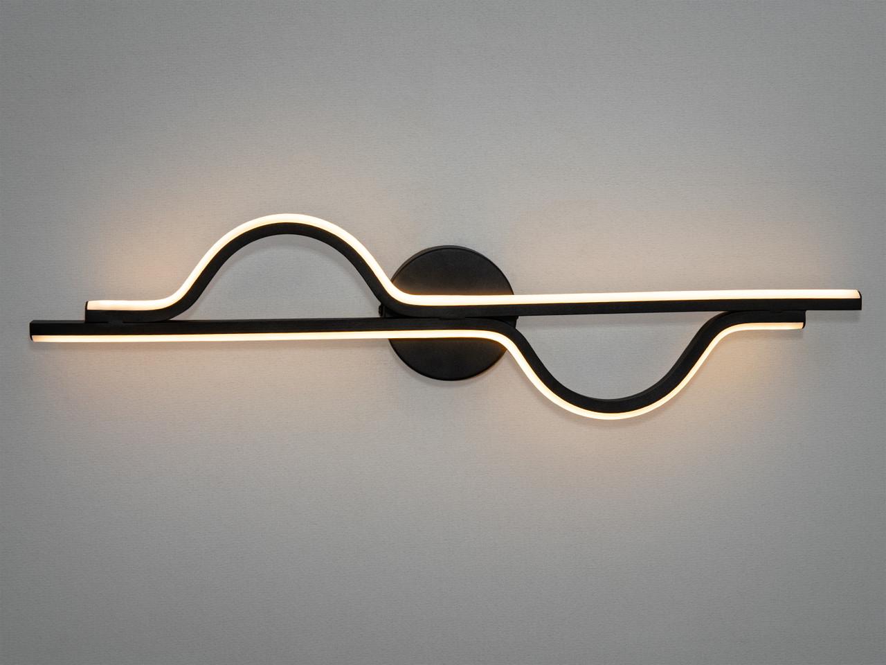 Світильник світлодіодний настінний 30W Чорний (9101-600BK-LS) - фото 5 Світильник світлодіодний настінний 30W Чорний (9101-600BK-LS) - фото 5