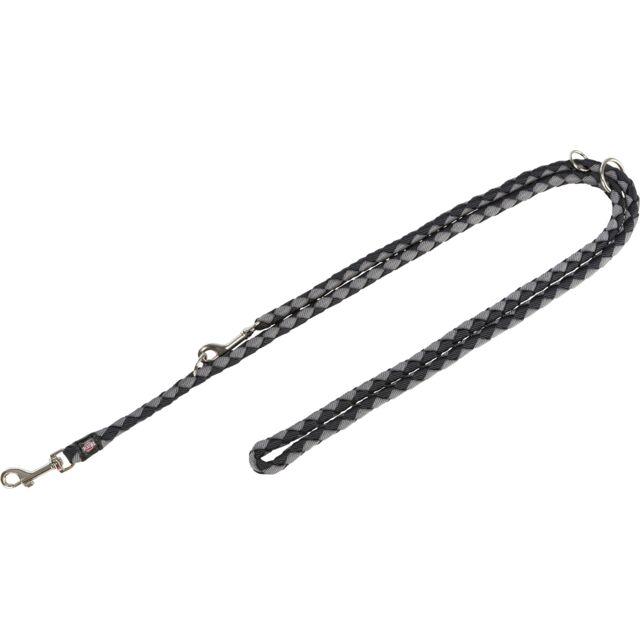 Поводок регулируемый Trixie Cavo для собак S 200 см Черный/Графитовый (TX-143520)