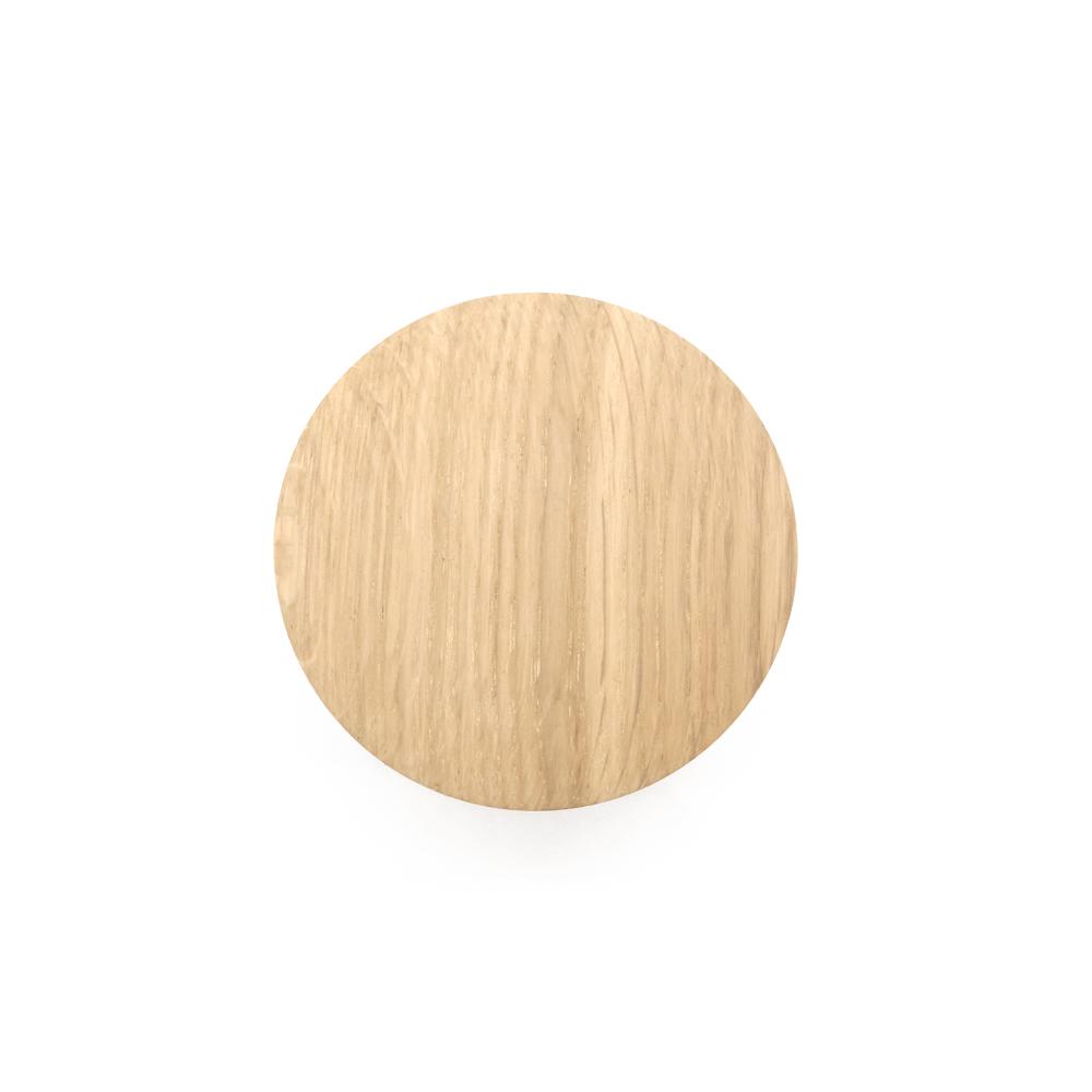 Крючок деревянный мебельный для одежды ø70 мм 1 шт. Дуб (48901) - фото 2