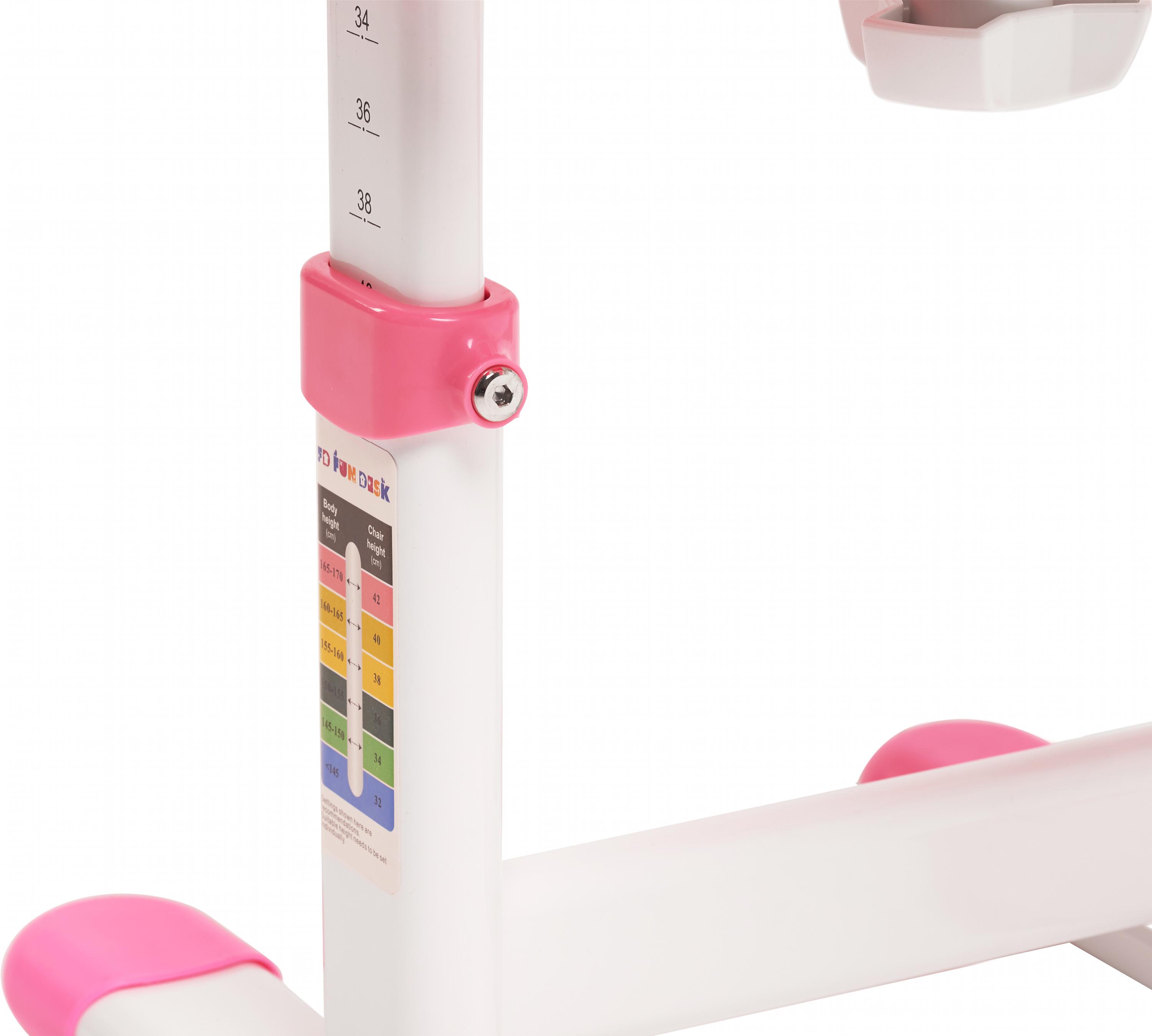 Комплект FunDesk Omino шкільна парта/стілець з м'якою накладкою на стілець Pink (3866365) - фото 6 Комплект FunDesk Omino шкільна парта/стілець з м'якою накладкою на стілець Pink (3866365) - фото 6