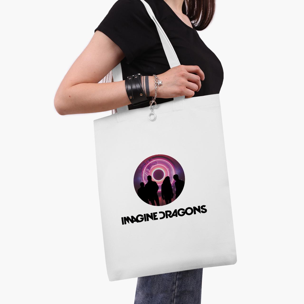 Эко сумка шоппер Imagine Dragons 41x35 см Белый (9227-2979-WT1)