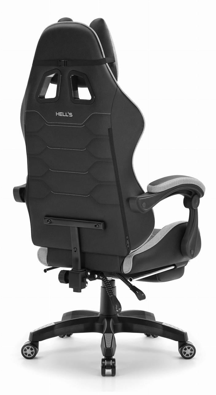 Комп'ютерне крісло Hell's HC-1039 тканина Gray-Black (5907196011337) - фото 3 Комп'ютерне крісло Hell's HC-1039 тканина Gray-Black (5907196011337) - фото 3